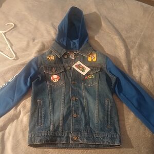 Super Mario Size 10/12 Blue Jean Jacket